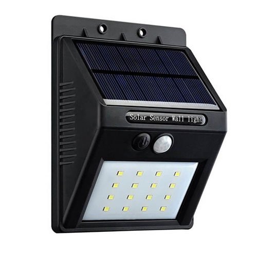 Luminaria solar pared con sensor 6W